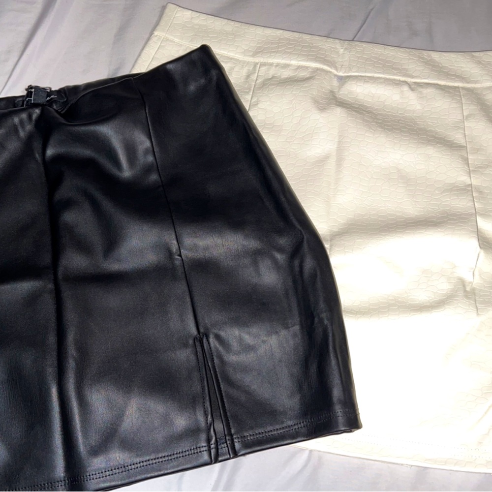 Faux Leather Skirts